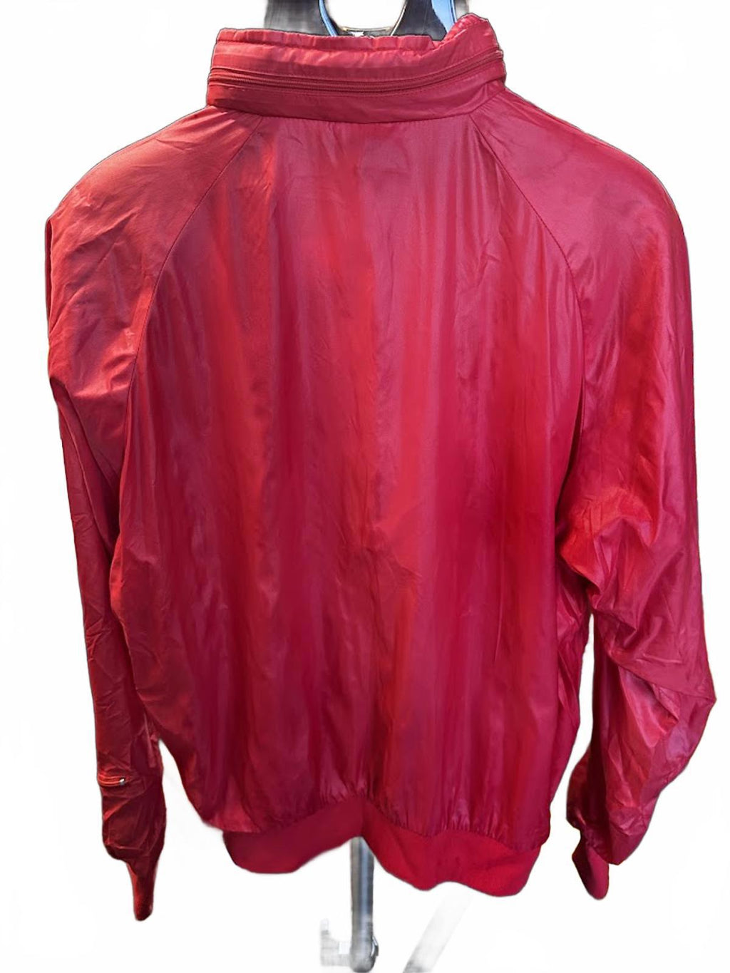 Vintage La Mode Red Nylon Track Jacket USA Made L