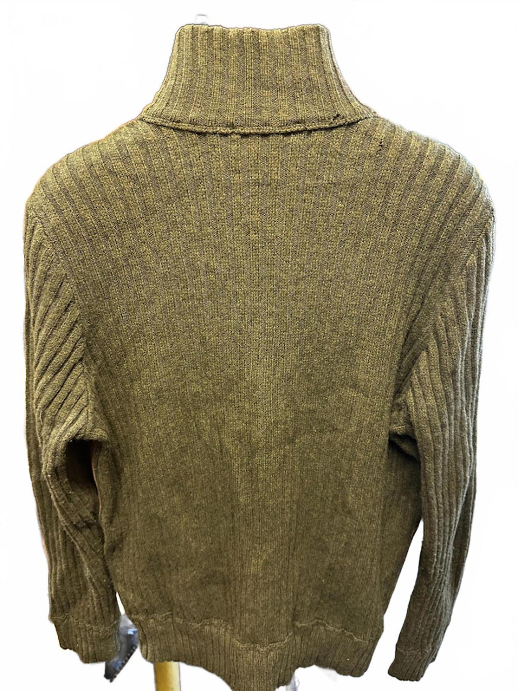 Madrigal Italian Wool Leather Front Cardigan Jacket M