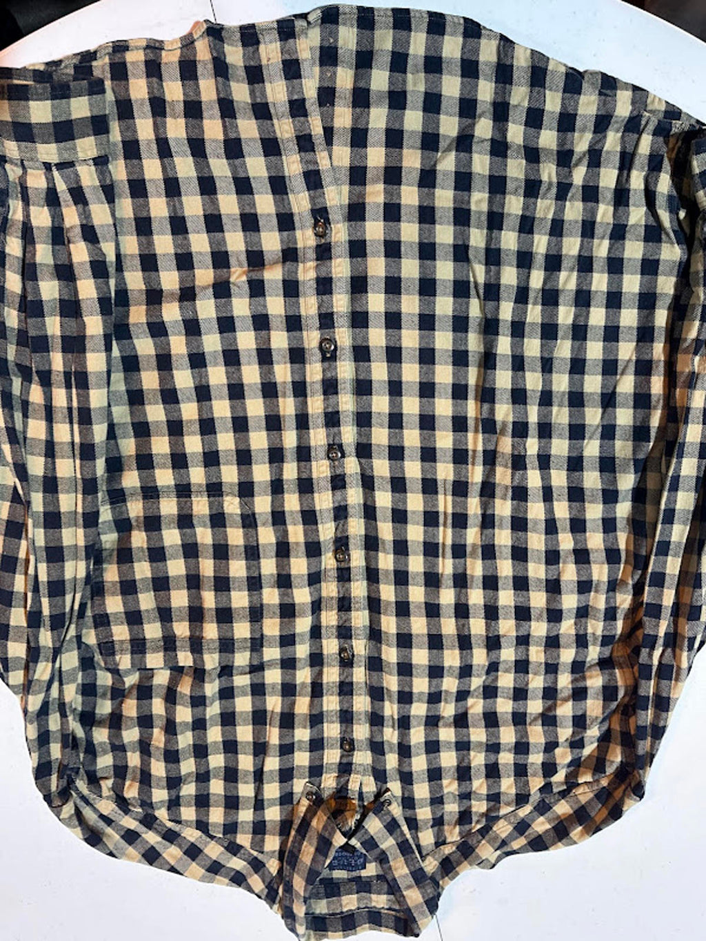 Men’s Structure Blue Original Outdoor Plaid Flannel XL