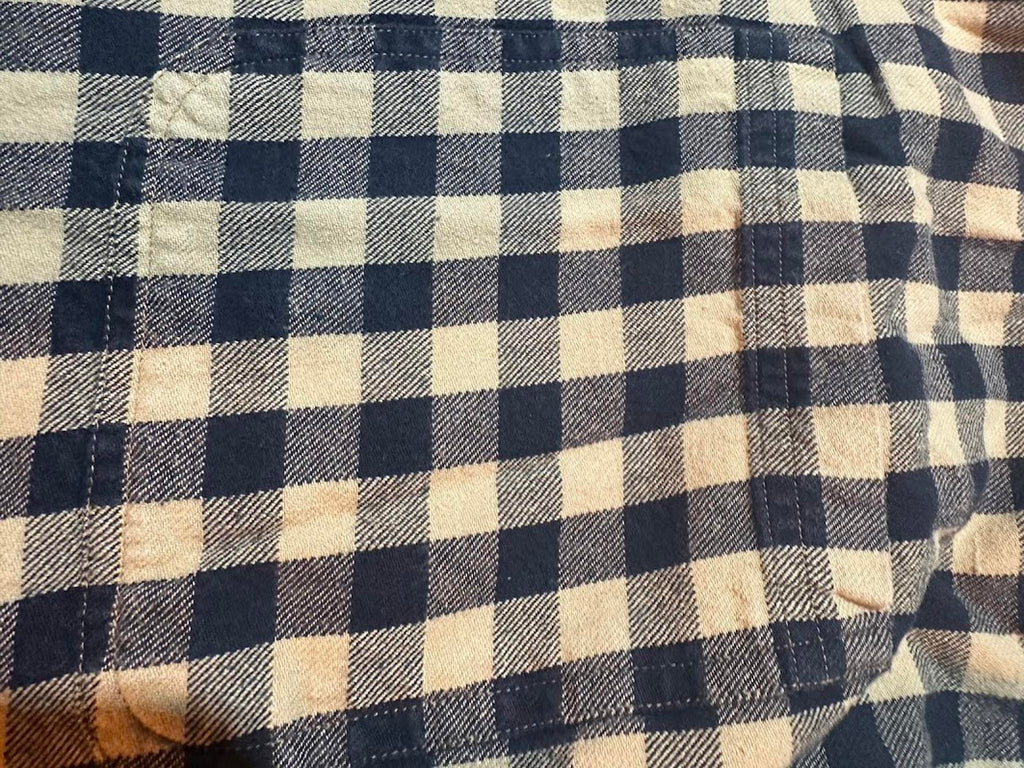 Men’s Structure Blue Original Outdoor Plaid Flannel XL