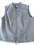 Mixit Gray Zip Front Career Vest Size 10