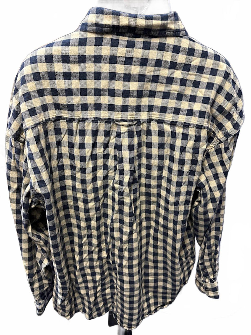 Men’s Structure Blue Original Outdoor Plaid Flannel XL