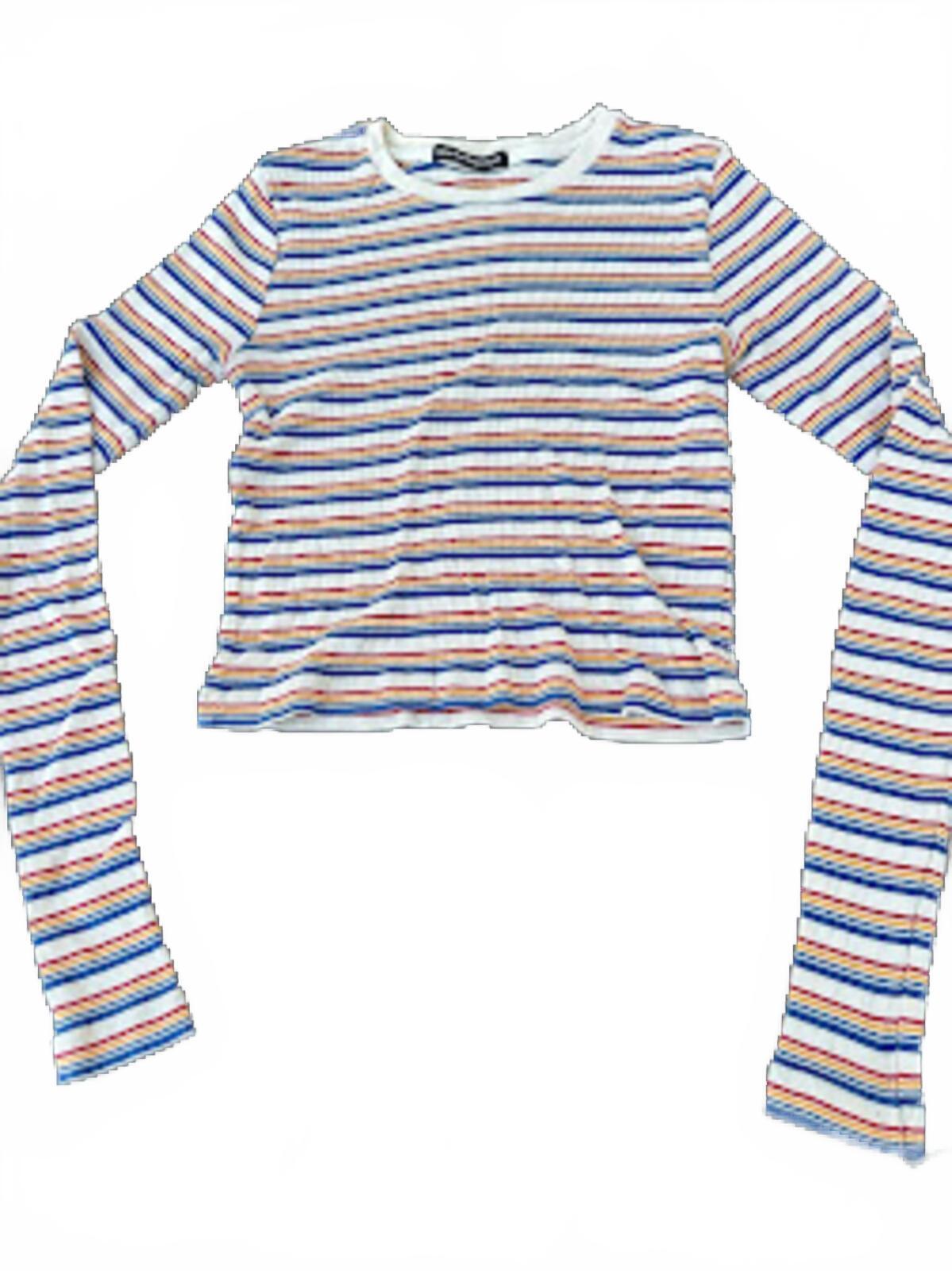 Brandy Melville Stripe Rib Crop Top
