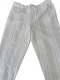 ASOS Striped Linen Blend Pants 33x30 NWT
