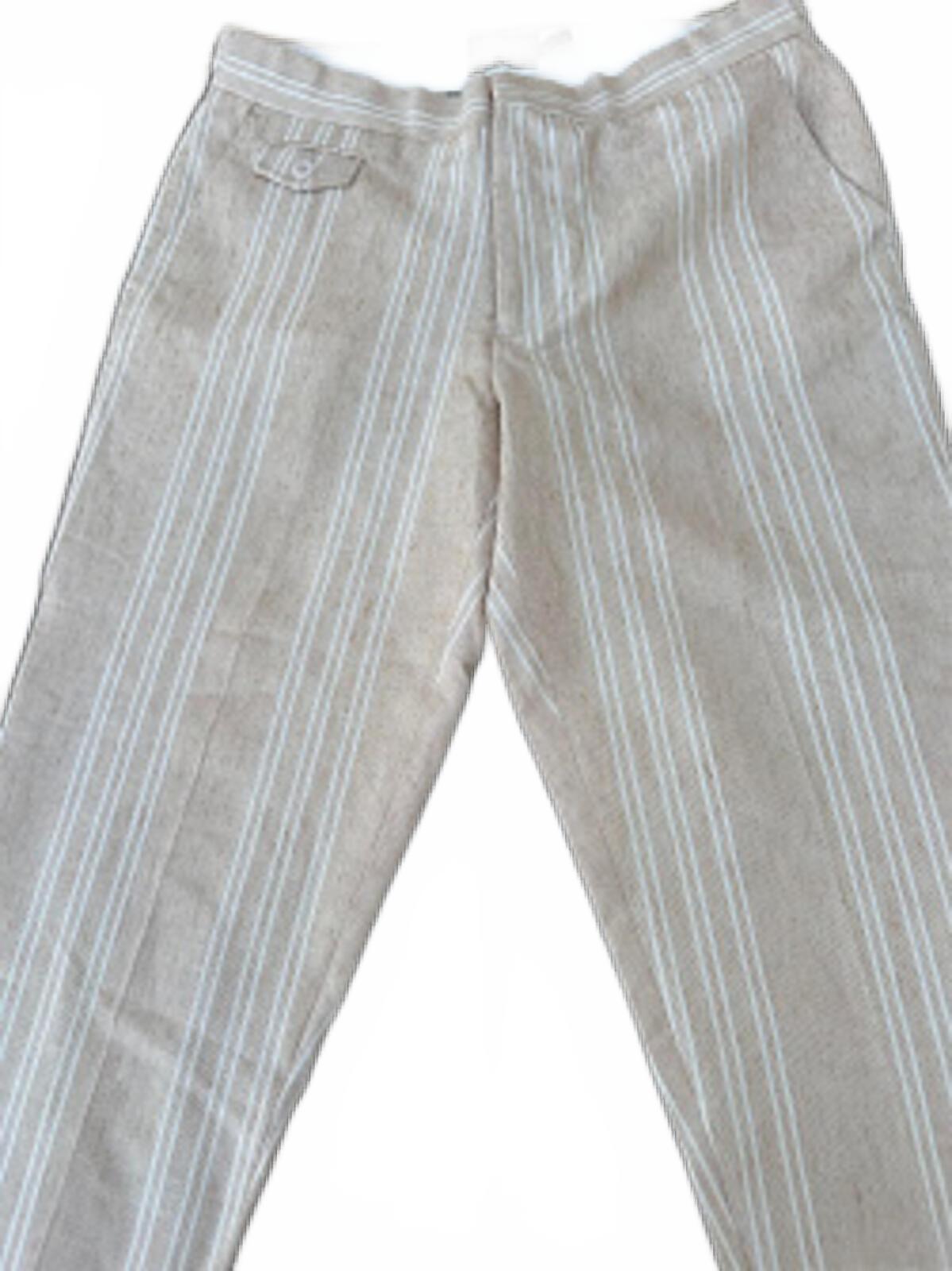 ASOS Striped Linen Blend Pants 33x30 NWT