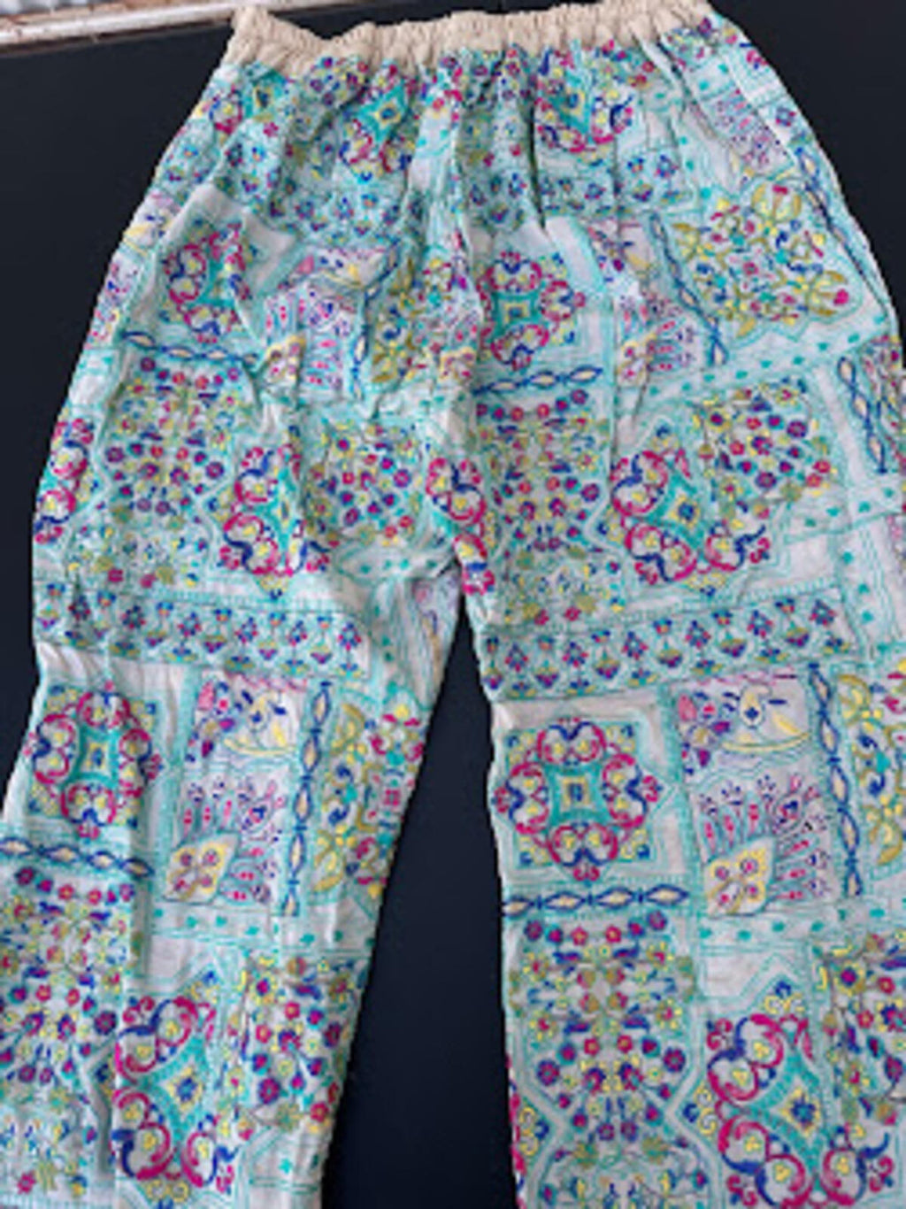 Vintage Boho Bell Bottom Lounge Pants