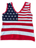 Cenit Knit American Flag Tank Top