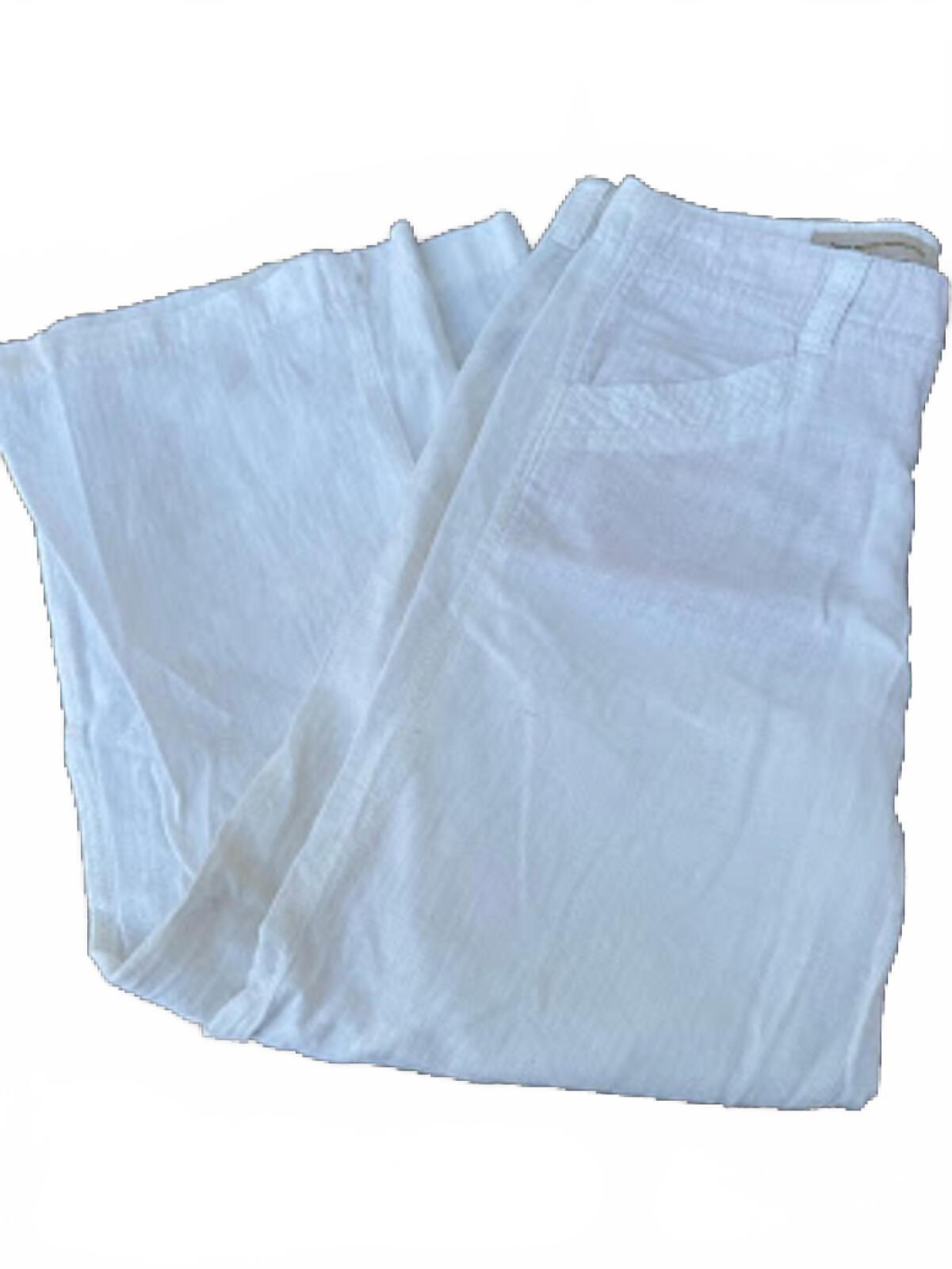 Pilcro Linen Blend Wide Leg Pants 32x27