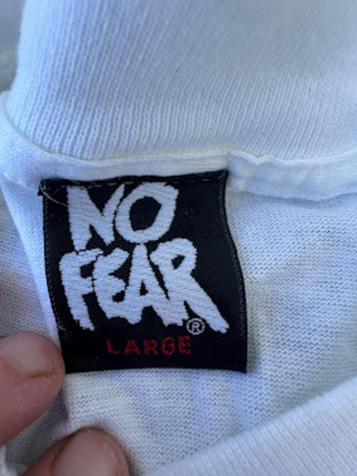 Vintage No Fear Breakfast T-Shirt Large