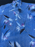 RJC Blue Hawaiian Shirt XL Made in Hawaii