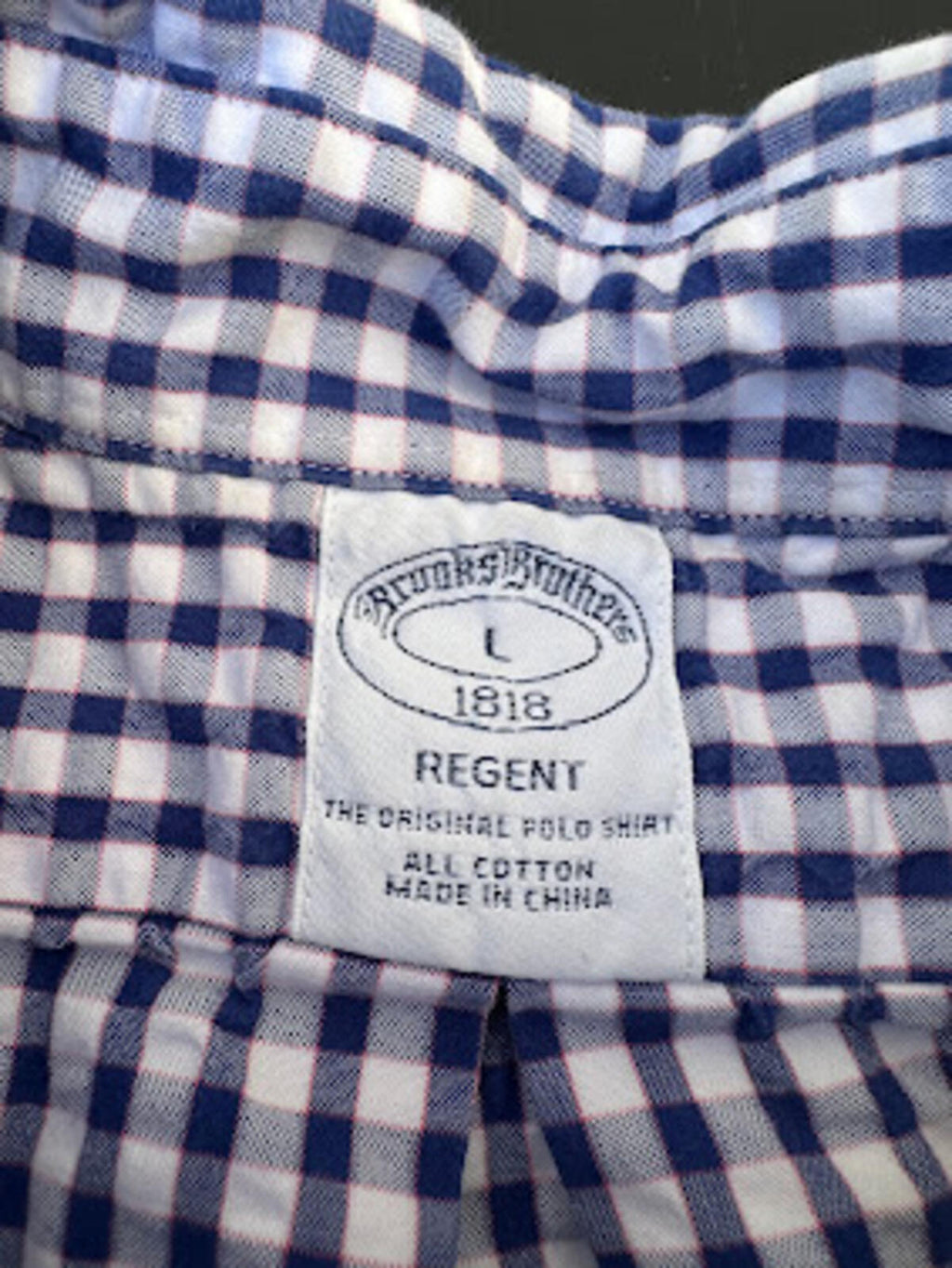 Brooks Brothers Regent Blue Check Shirt L