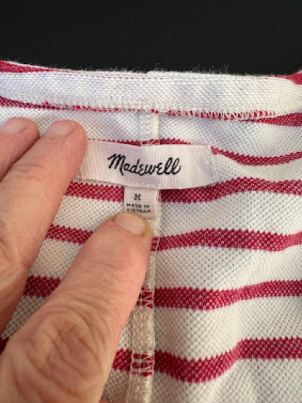 Madewell Red Stripe T-Shirt Dress Medium