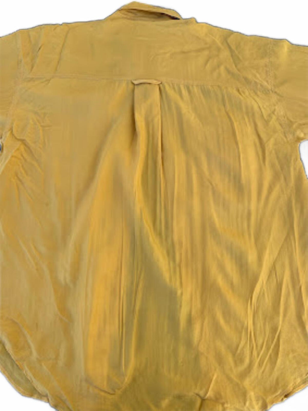 Structure Silk Camp Shirt Mustard Medium