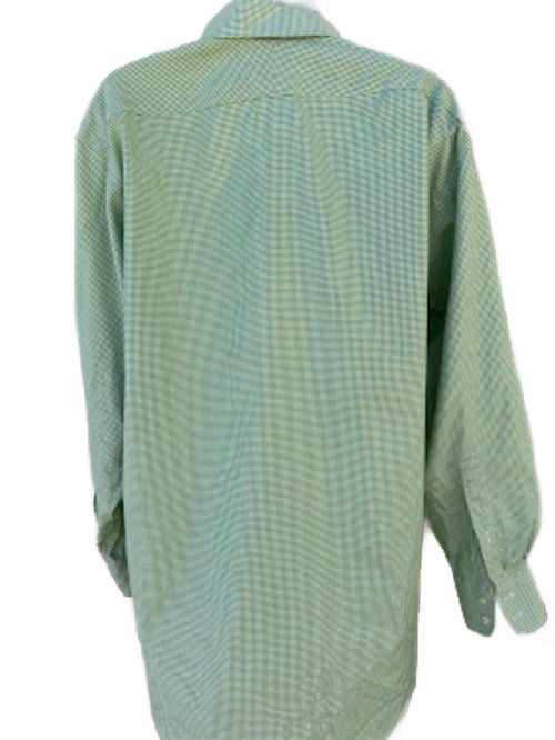 Brooks Brothers Green Gingham Dress Shirt