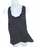 J.Crew Silk Navy Stripe Tank Top Size 4