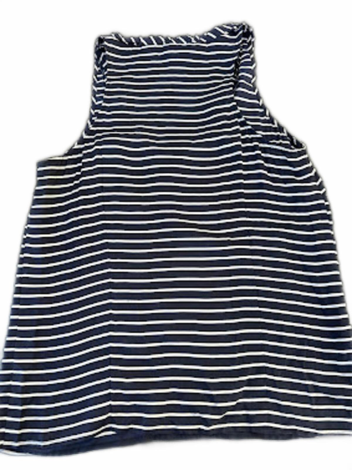 J.Crew Silk Navy Stripe Tank Top Size 4
