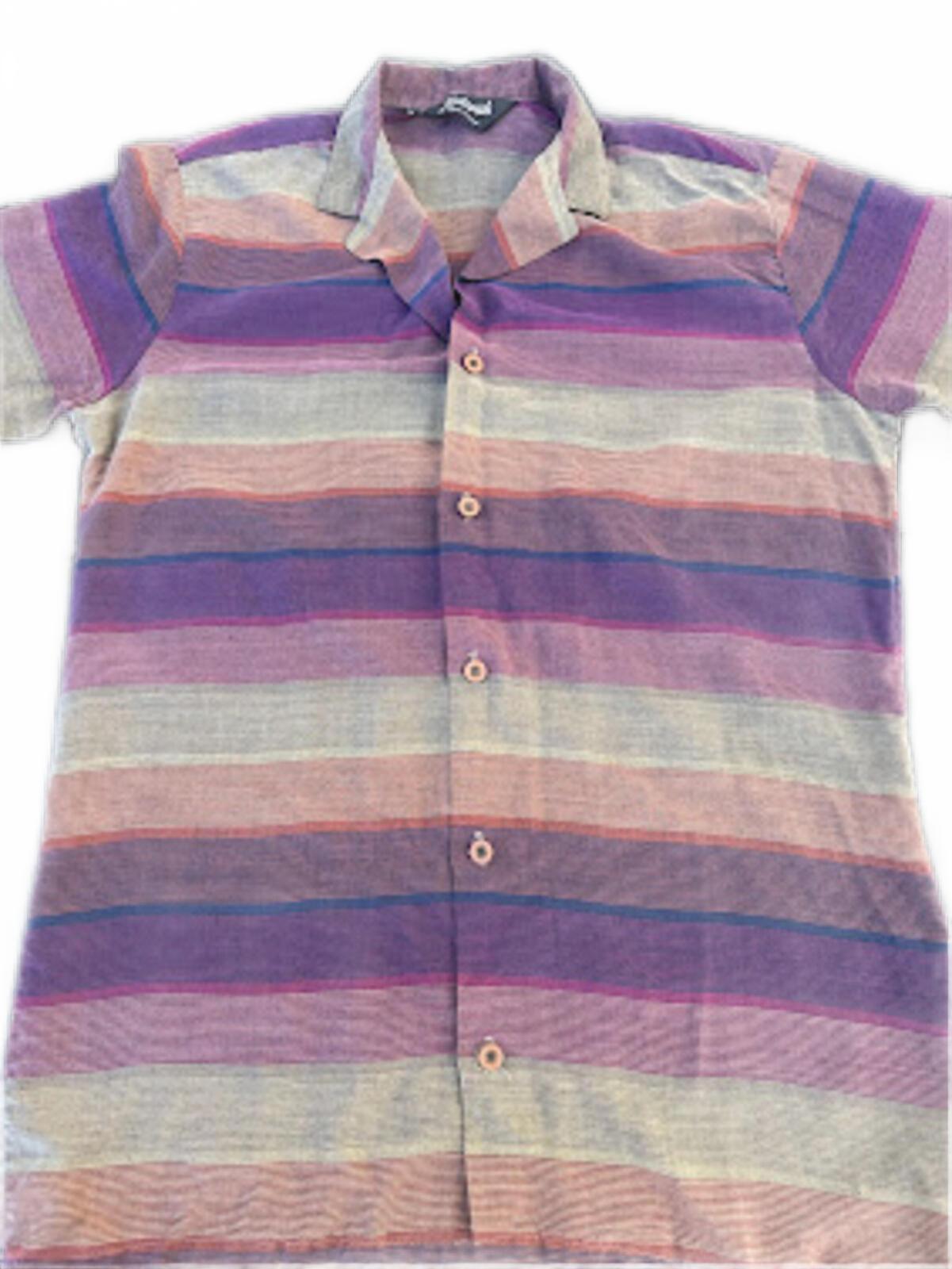 Hutspah USA Stripe Button Shirt Small