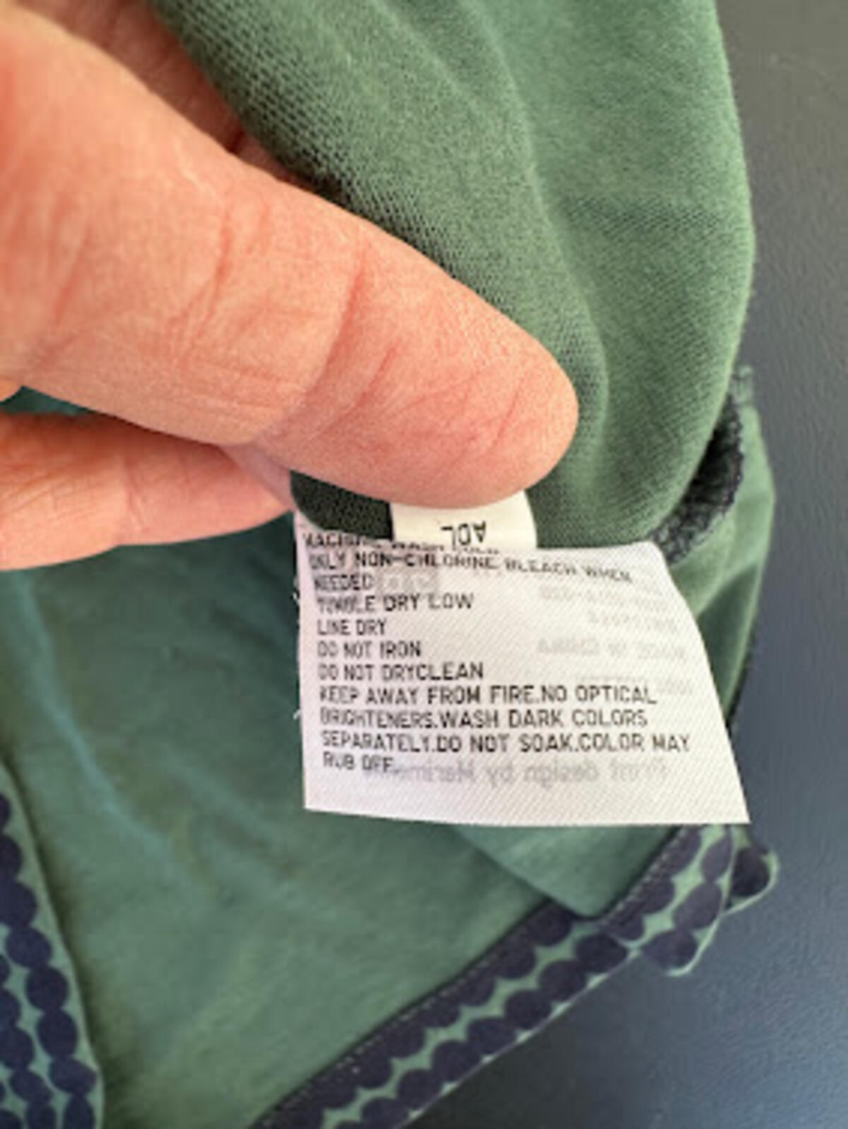 Uniqlo x Marimekko Blue Green Tee Large