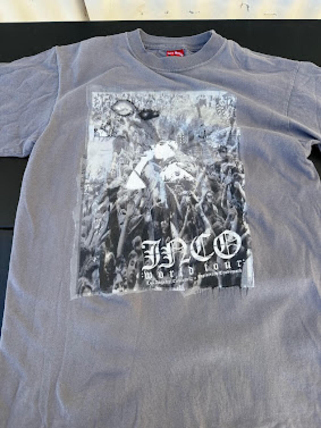 JNCO World Tour Graphic T-Shirt Gray Medium