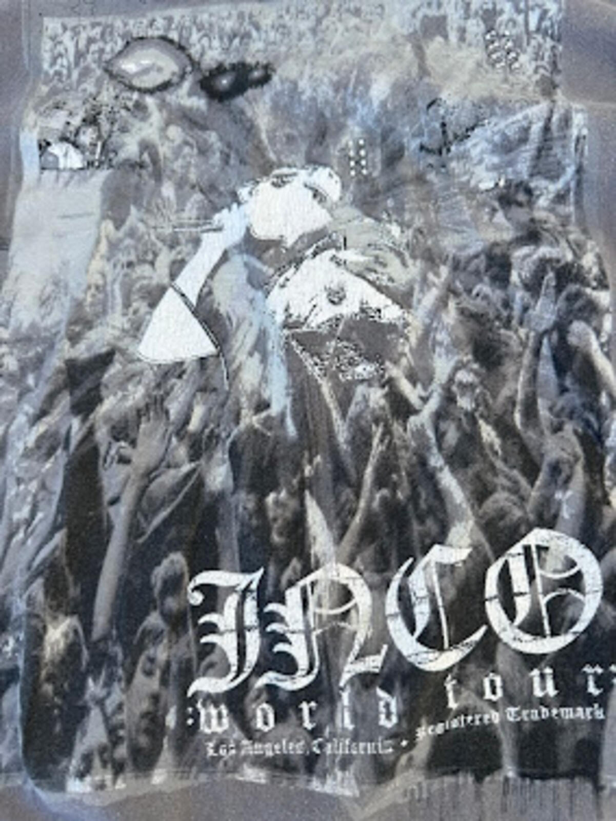 JNCO World Tour Graphic T-Shirt Gray Medium