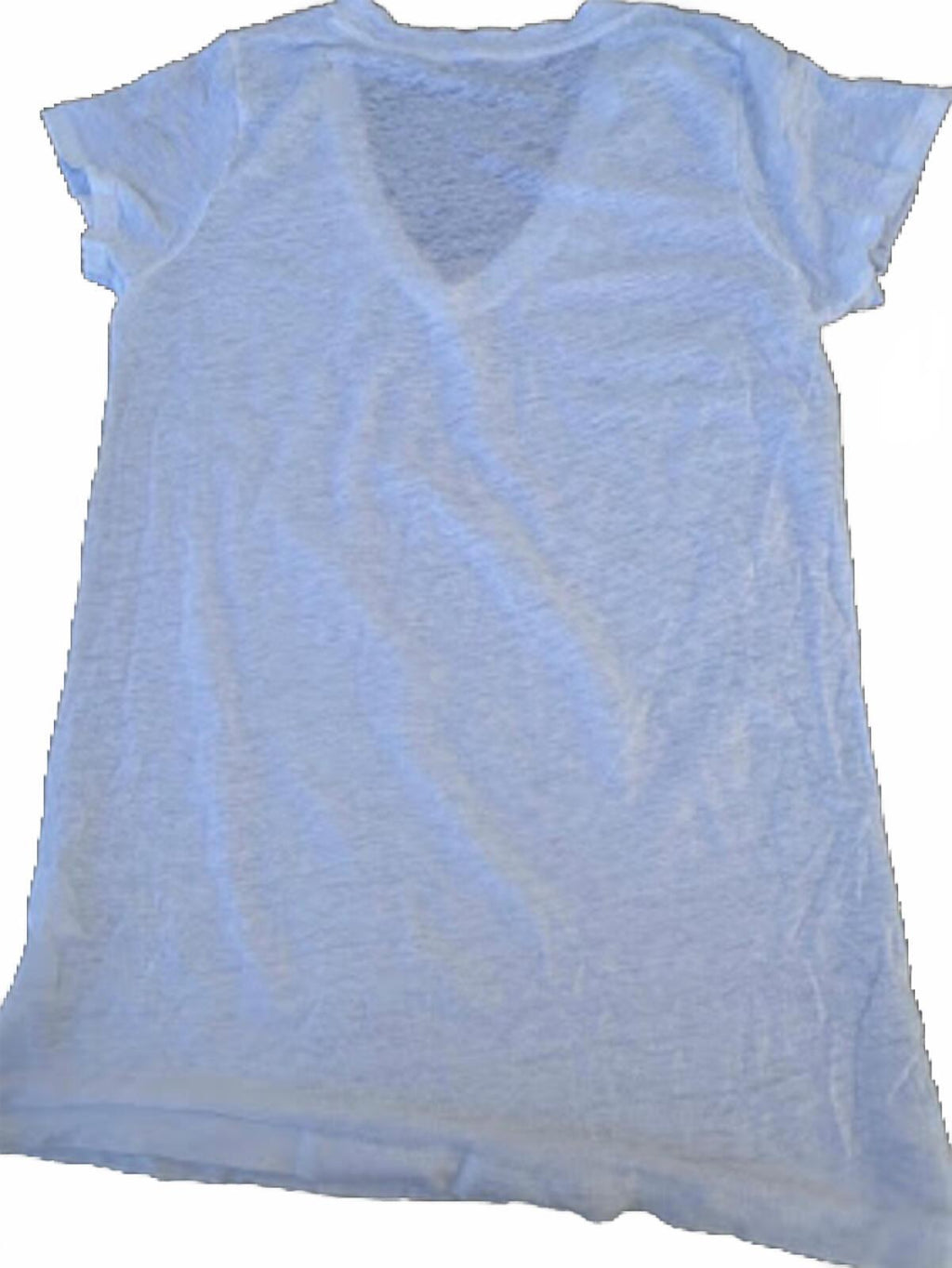 J.Crew Factory White Linen V-Neck Tee M