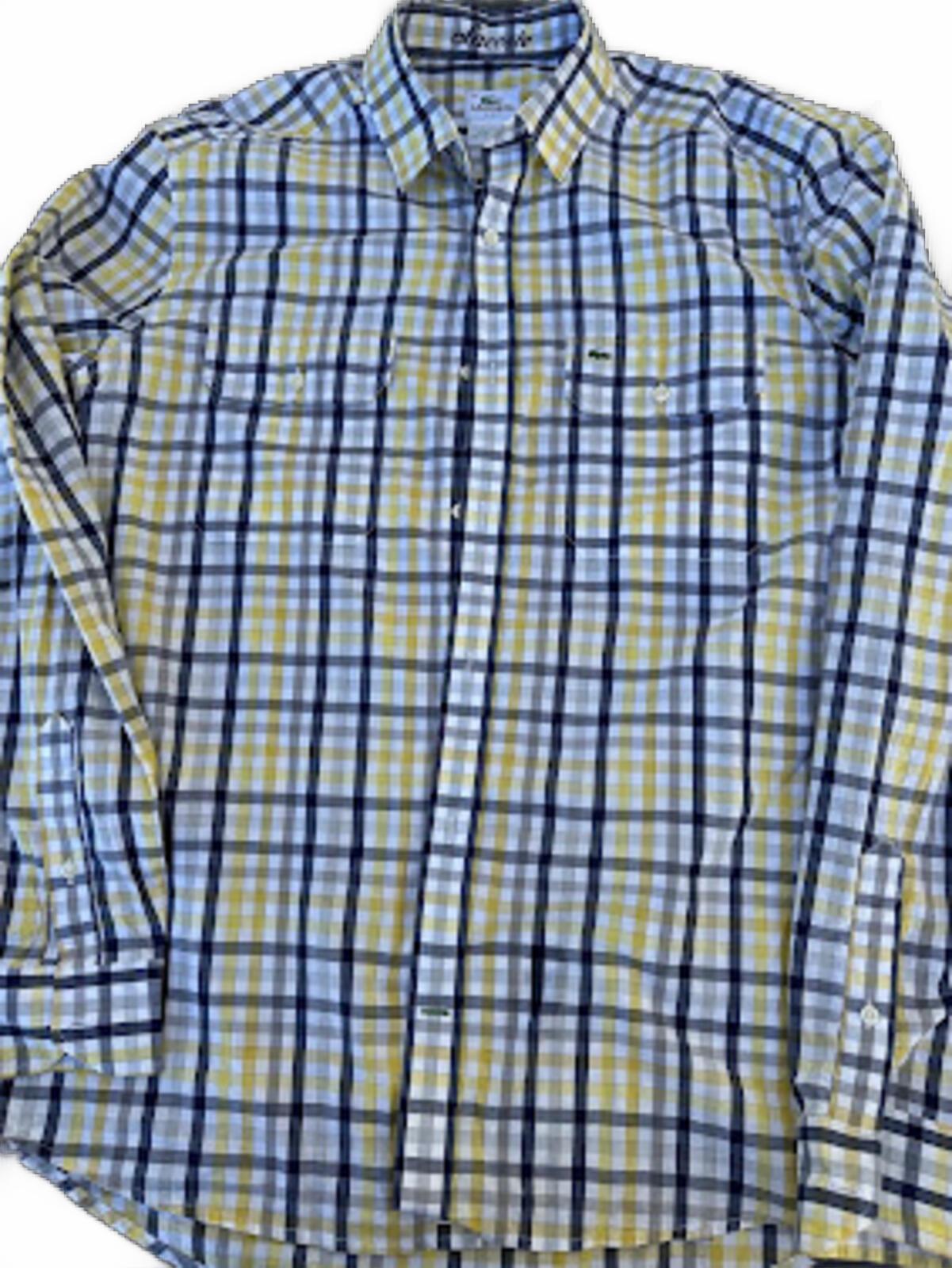 Lacoste Slim Fit Plaid Button Shirt 40