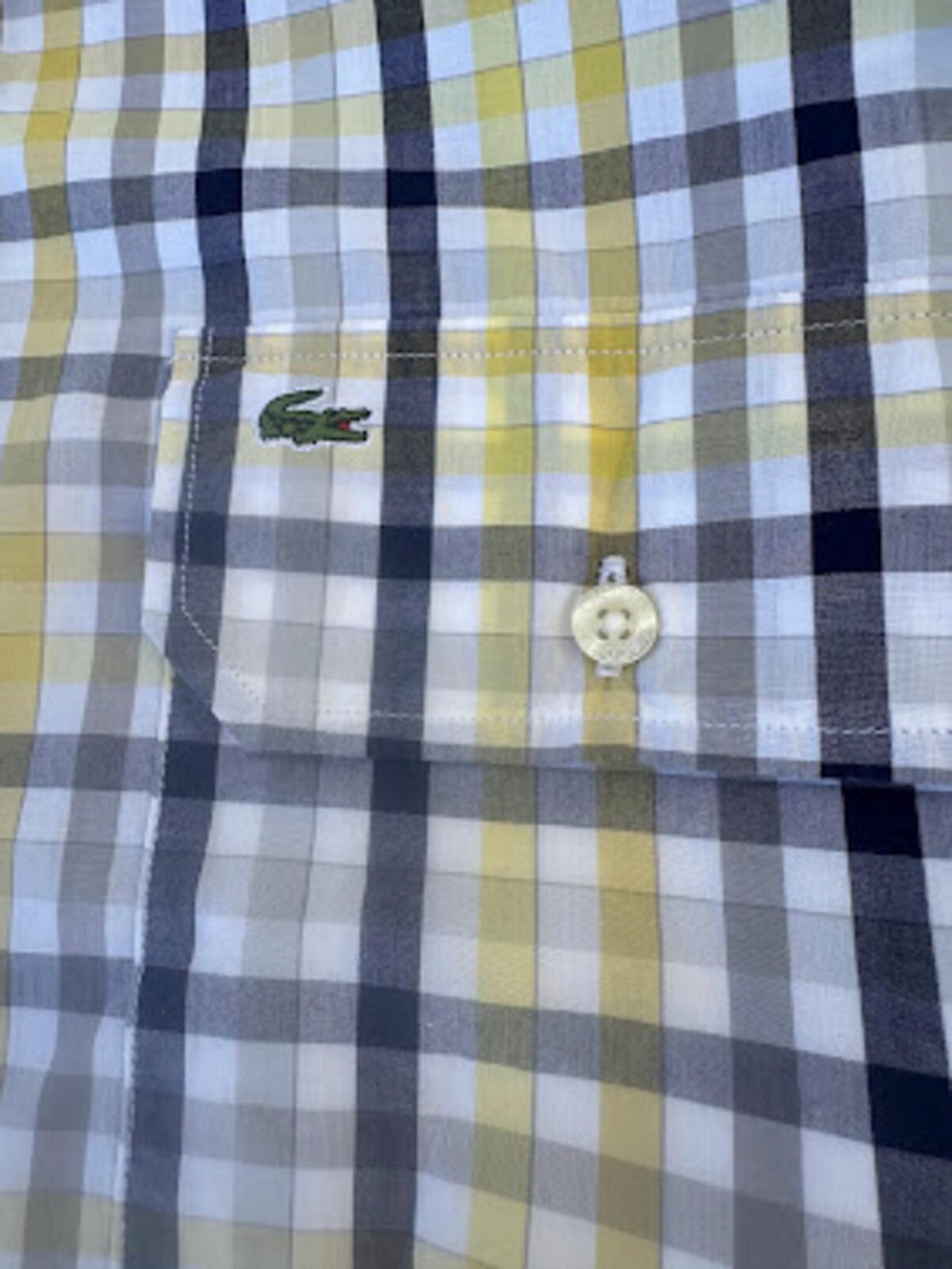 Lacoste Slim Fit Plaid Button Shirt 40