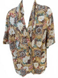 Jacqueline Ferrar Silk Floral Blouse Size 14