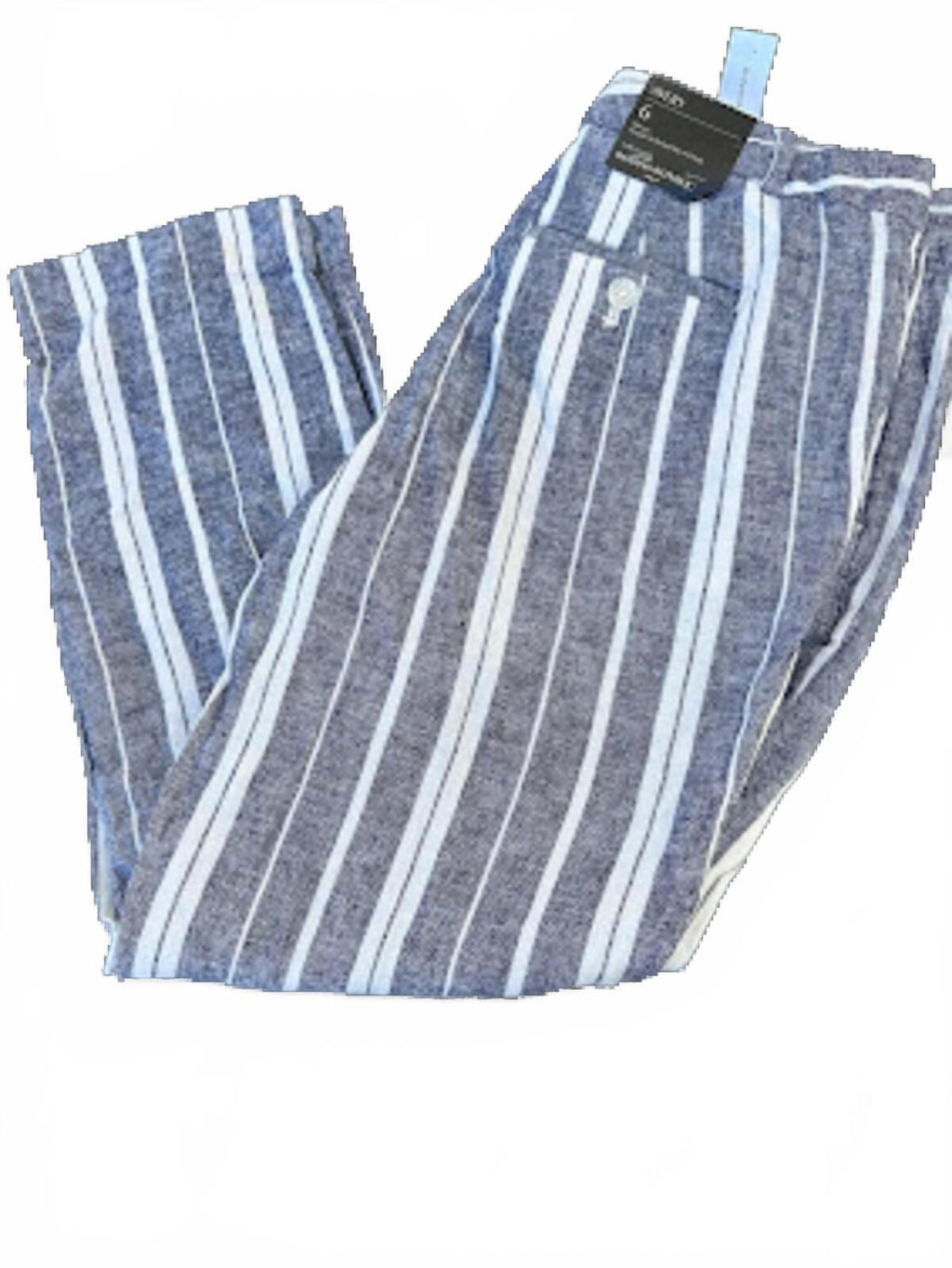 NWT Banana Republic Avery Linen Stripe Pants 6