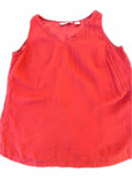 Tommy Bahama Red Silk Shell Top Small