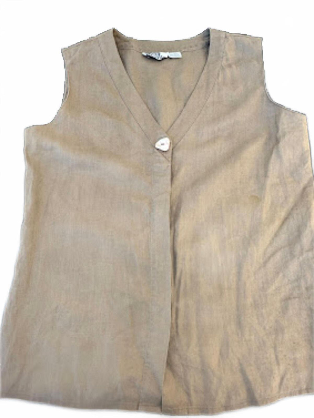 Regina Porter 100% Linen Vest Top Size 8