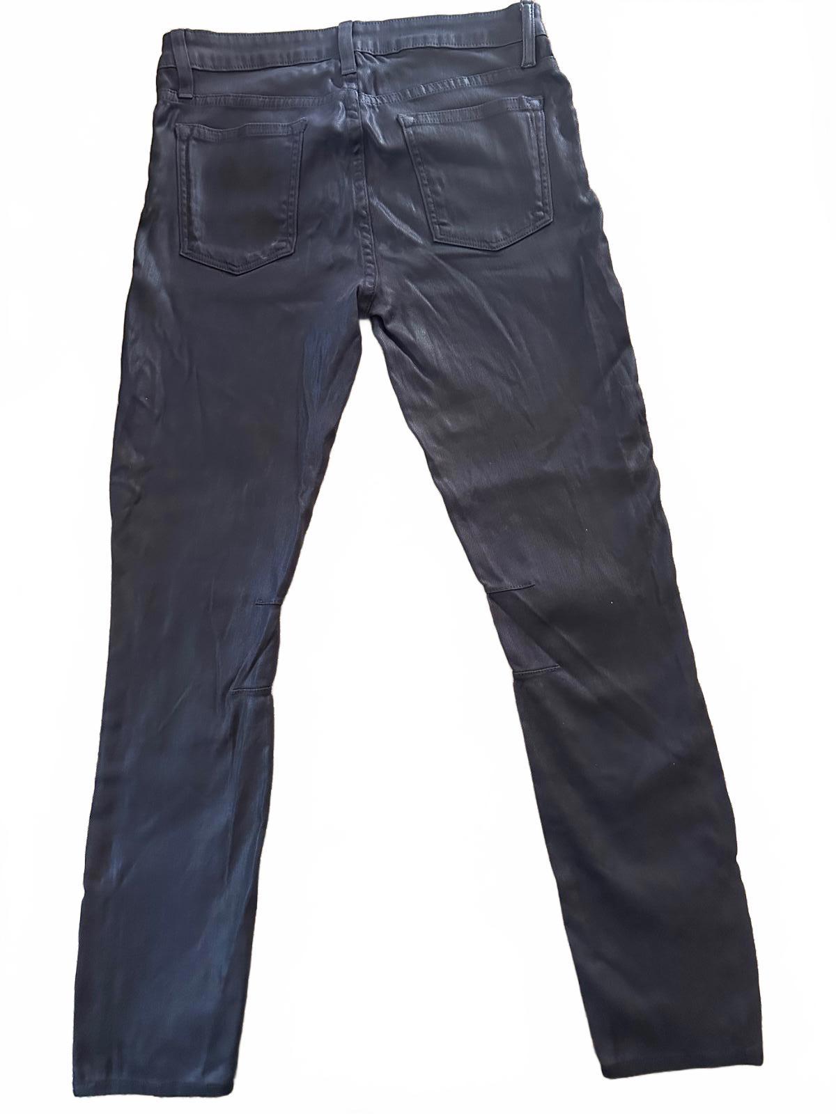 HELMUT by Helmut Lang Wax-Coated Black women's jeans
