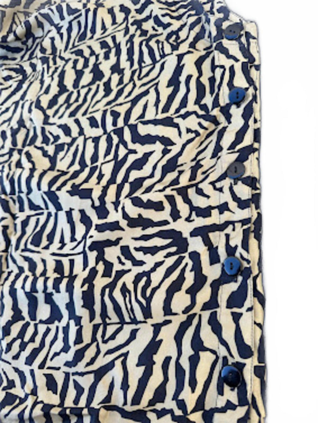 Diane Gilman Silk Zebra Print Tank Top Medium