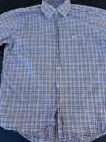 Burberry London Blue Brown Check Shirt L