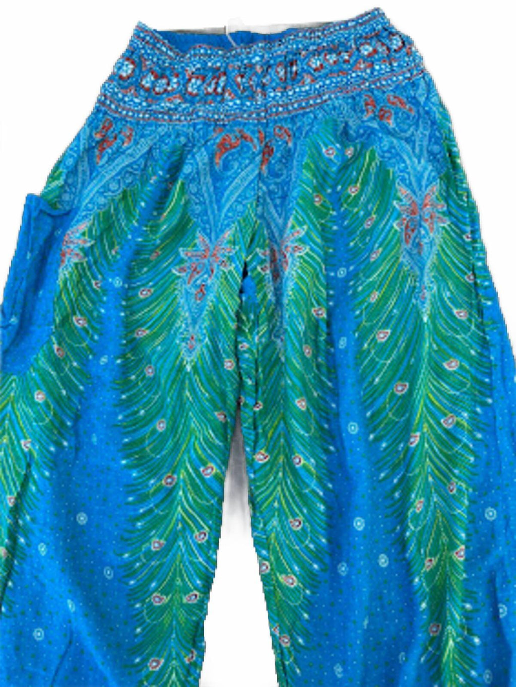 Lofbaz Peacock Print Harem Pants NWT