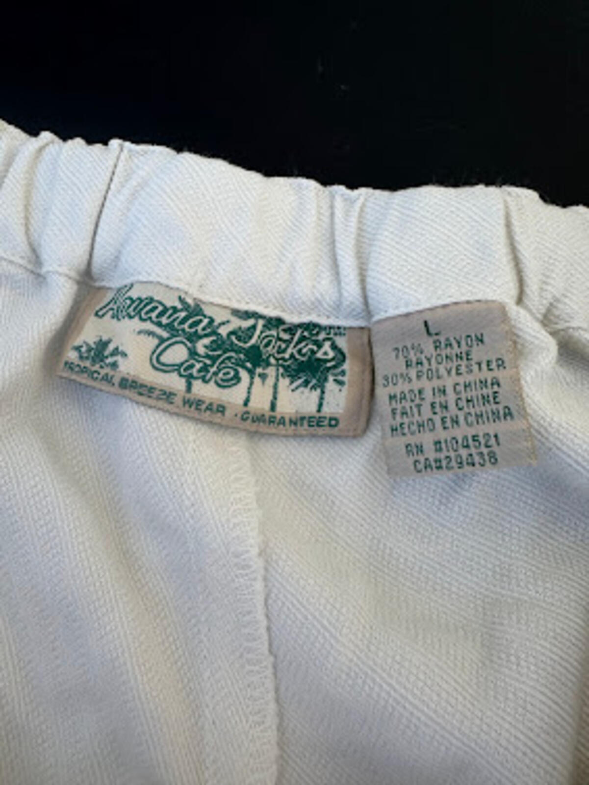 Havana Jack's Café Linen Blend Pants NWT