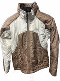 The North Face Y2K Brown Cream Puffer Jacket Women M
