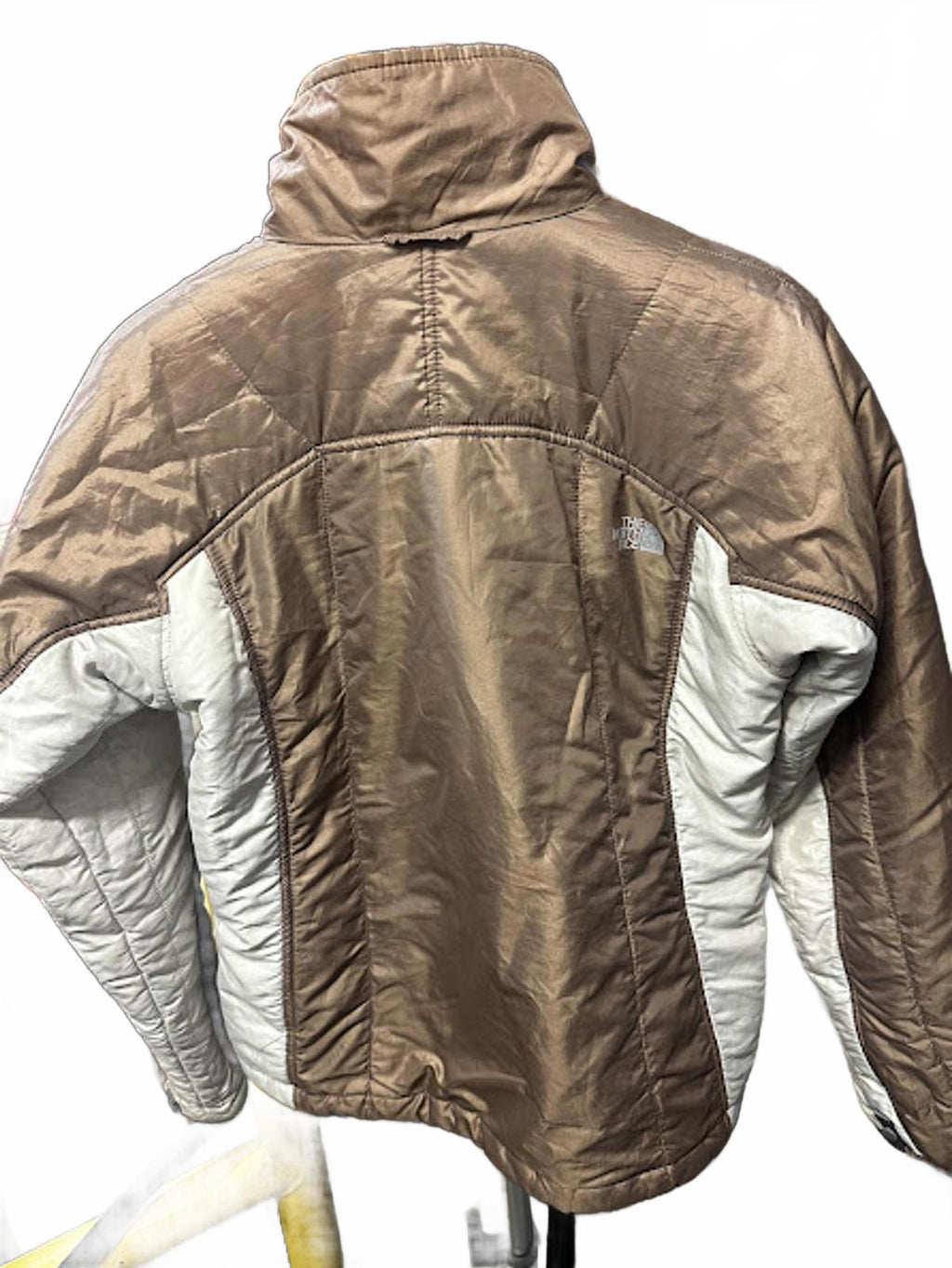 The North Face Y2K Brown Cream Puffer Jacket Women M