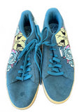 Puma Suede Skull Rose Sneakers Blue Size 11