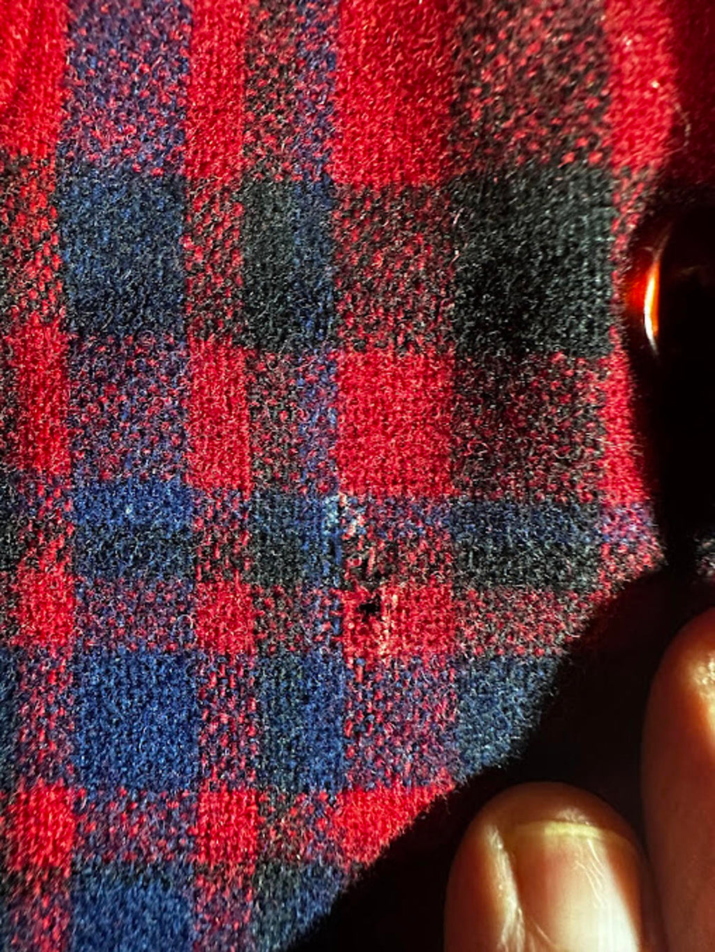 Vintage Pendleton Red Plaid Wool Board Shirt USA L