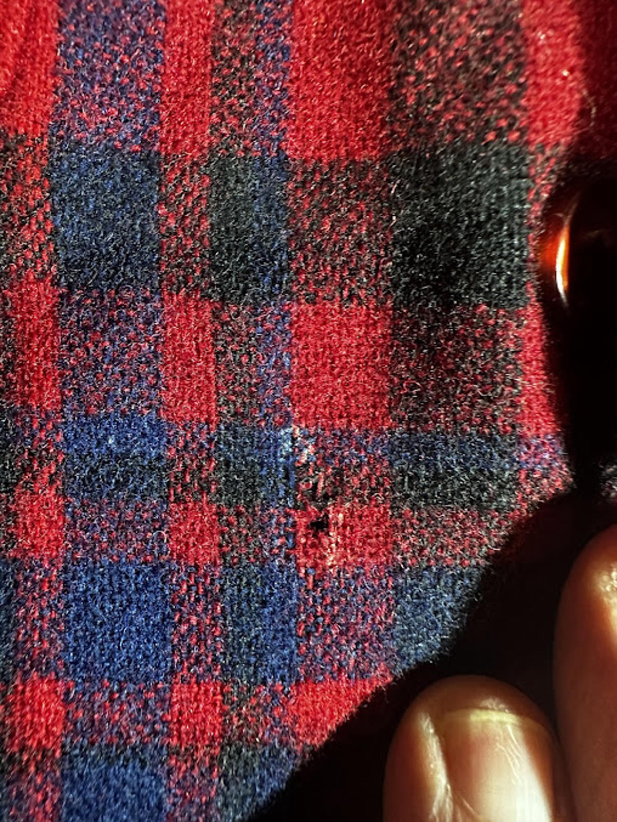 Vintage Pendleton Red Plaid Wool Board Shirt USA L