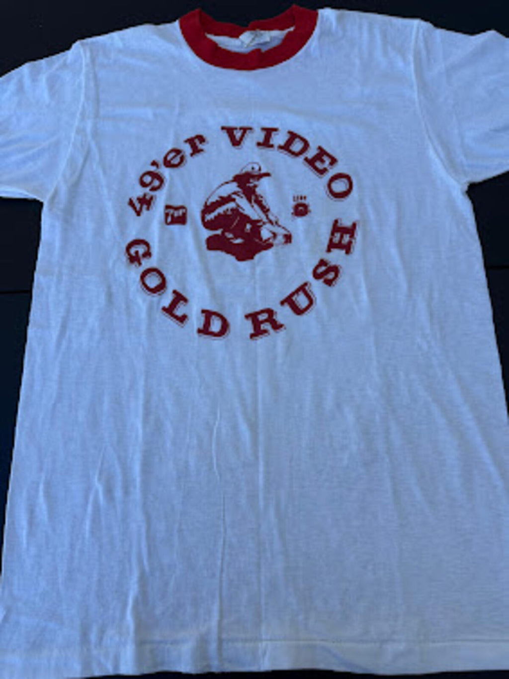 Vintage Video Gold Rush Ringer T-Shirt USA
