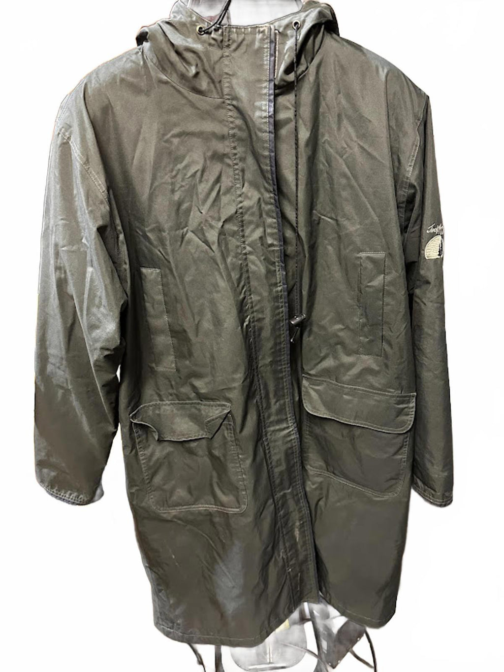 Jack Murphy Wool Lined Hooded Parka Coat Olive Green