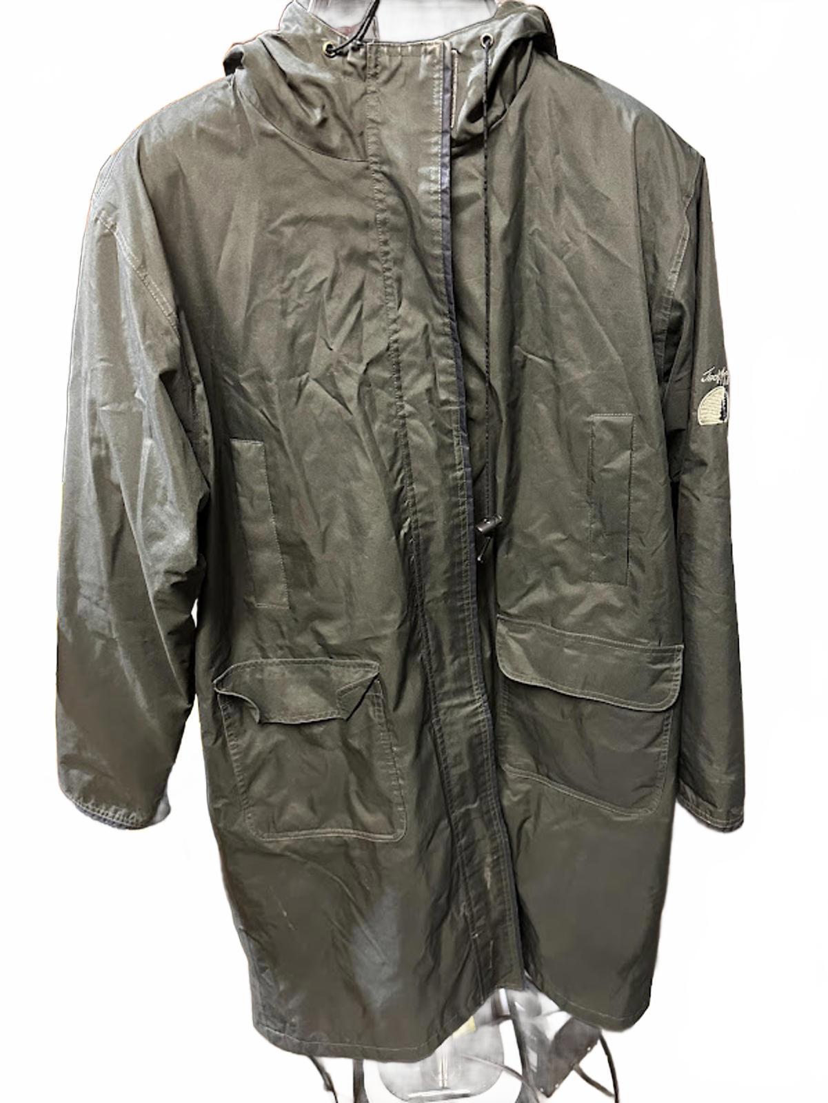 Jack Murphy Wool Lined Hooded Parka Coat Olive Green