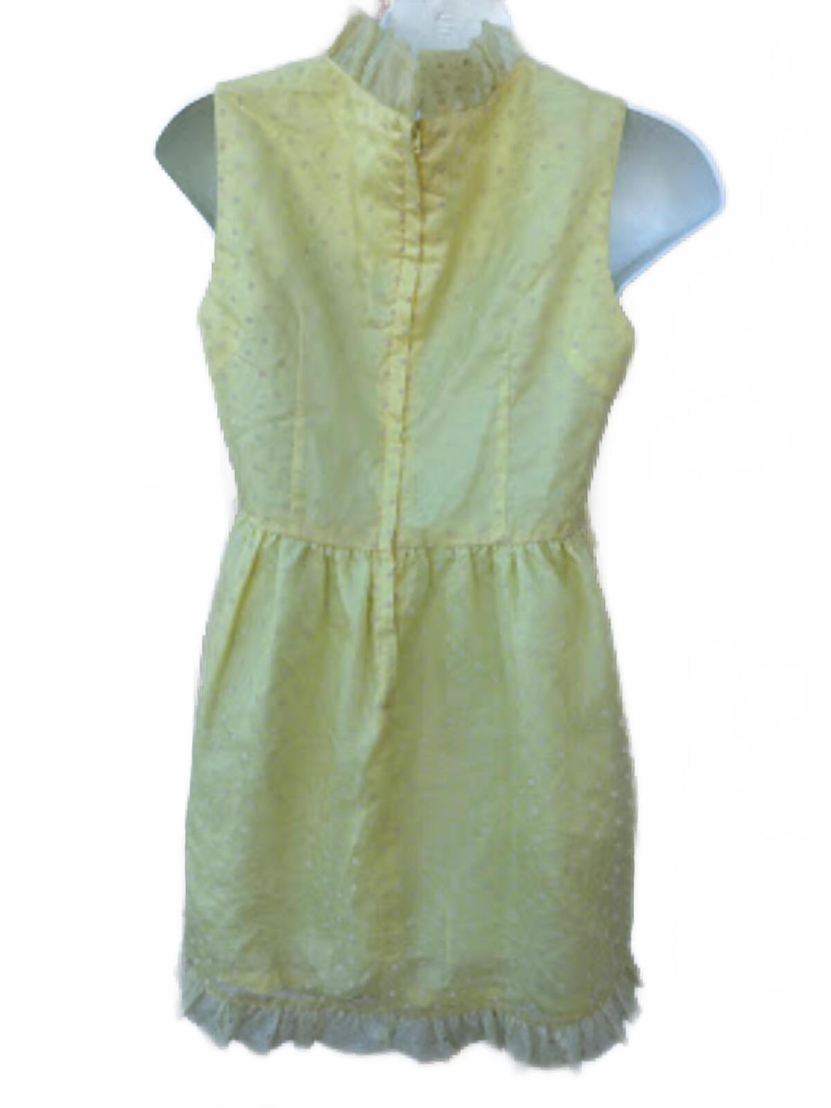 Vintage Robbie Rivers Yellow Party Dress 9