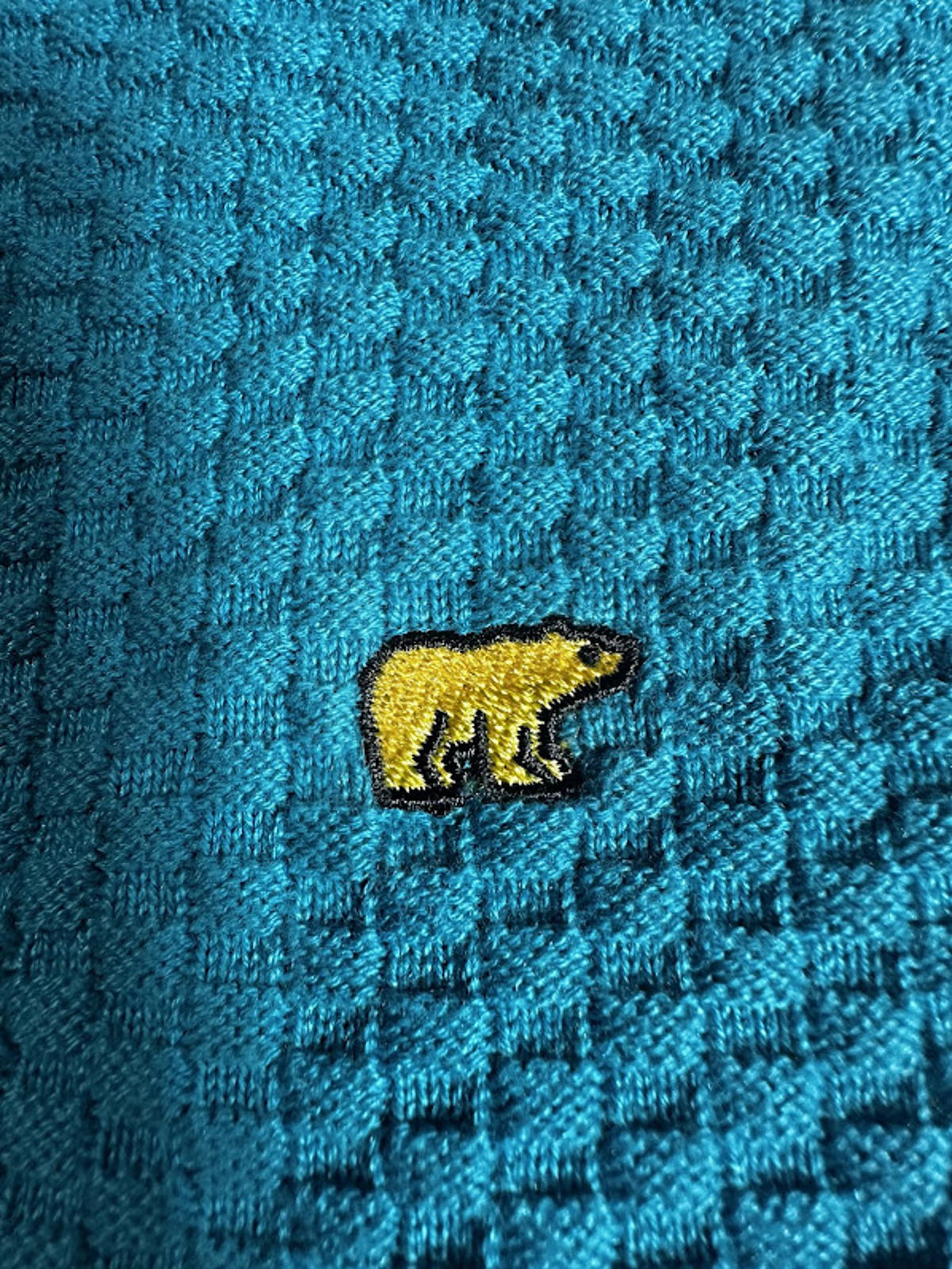 Jack Nicklaus Teal Knit Quarter Zip Pullover XL