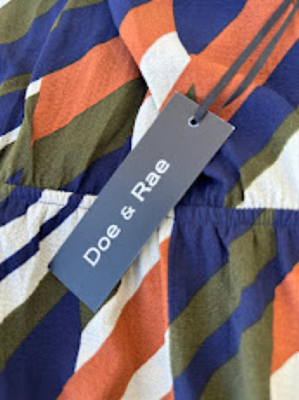 Doe & Rae Geometric Halter Dress NWT M