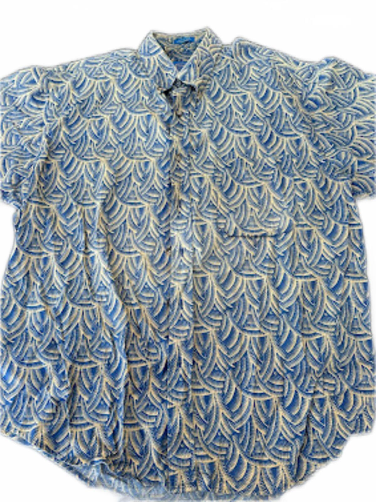 Pendleton Leaf Print Cotton Camp Shirt XL