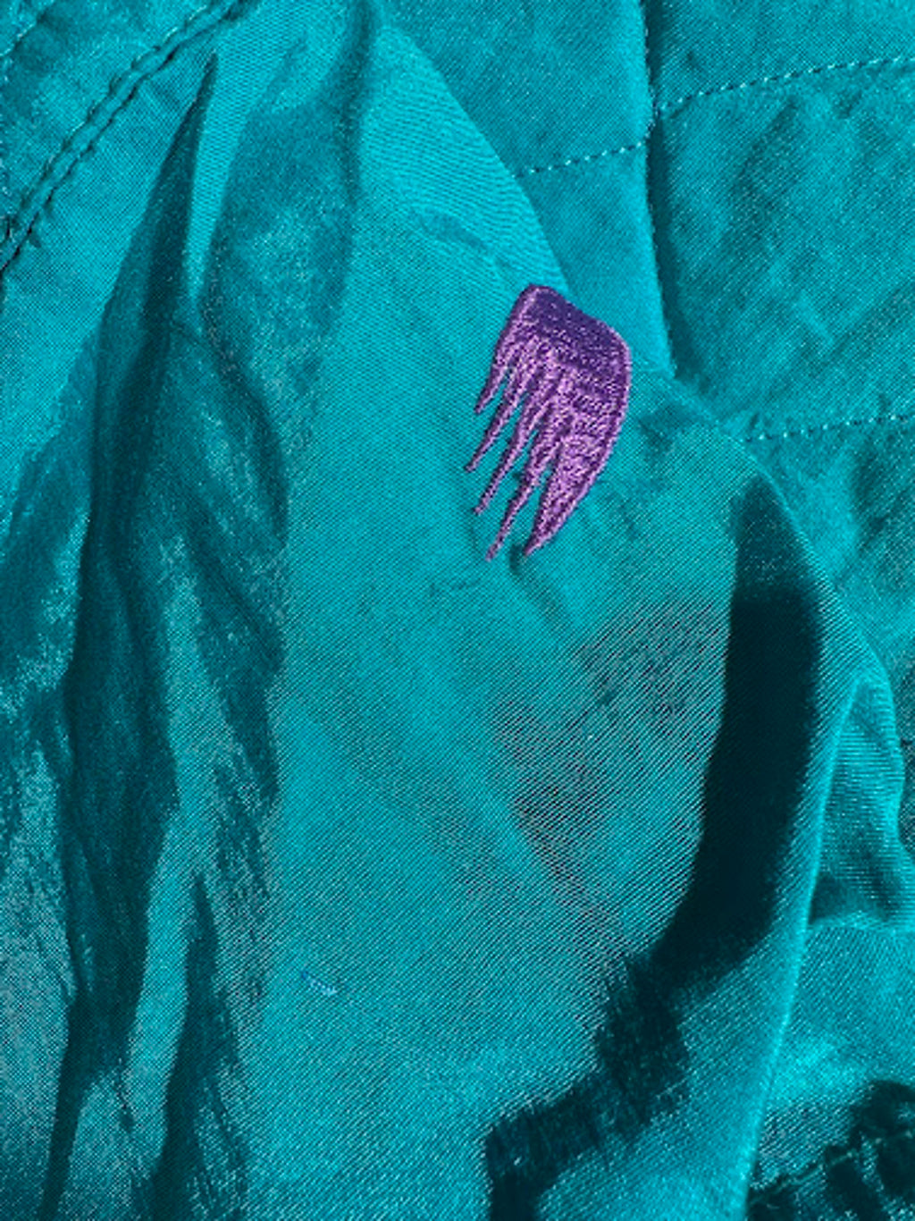 Vintage Roffe Quilted Teal Purple Ski Jacket Oversized