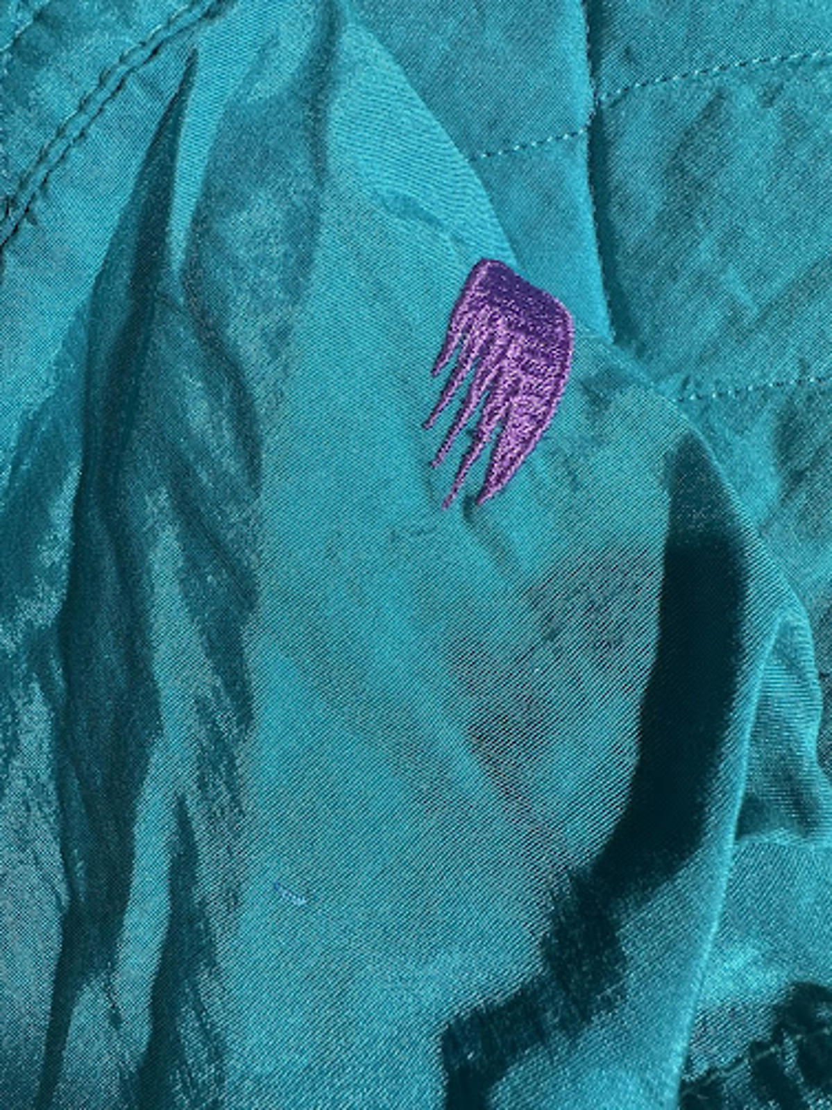 Vintage Roffe Quilted Teal Purple Ski Jacket Oversized
